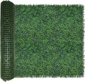 ODTORY Artificial Boxwood Roll: 40x120 in (33.5 sqft) UV-Anti Faux Ivy Boxwood Hedge Leaf Grass Wall for Patio Balcony Privacy, Garden, Backyard Greenery Wall Backdrop and Fence Decor