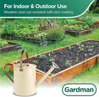 Gardman R34898 1 Gallon Watering Can, Vintage Cream