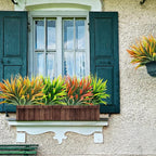 8pcs Artificial Fall Flowers Outdoor Decoration, Fake Fall Plants Outdoor Faux Yellow Grass, UV Resistant Bushes & Shrubs for Autumn Winter Front Porch Pathway Patio Yard (Orange)